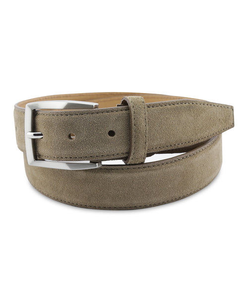 Suede elegant belt | Brown
