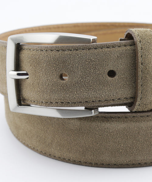 Suede elegant belt | Brown