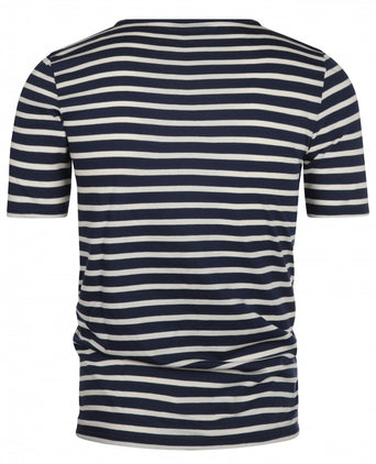 T-shirt Levant ronde hals | Navy Blauw