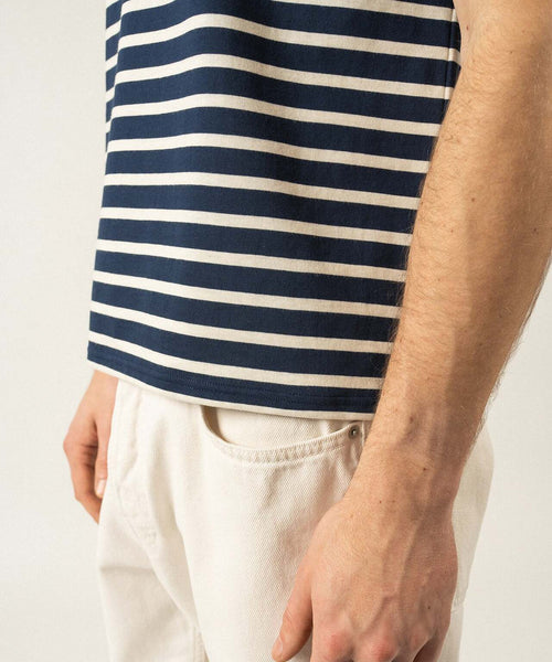 Levant Crew Neck T-Shirt | Navy Blue