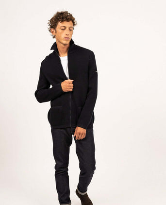 Saint James Zipped Vest Quiberon III | Navy Blue