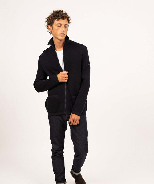 Saint James Zipped Vest Quiberon III | Navy Blue