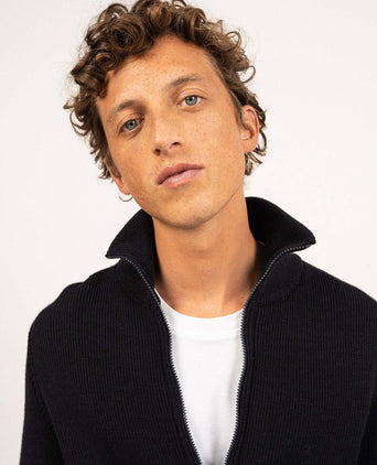 Saint James Zipped Vest Quiberon III | Navy Blue