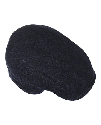 Wigens Tweed Cap | Navy Blue