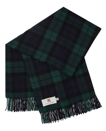 Irish Lambswool Plaid | Black Watch Tartan