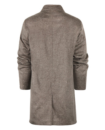 Long coat wool mix Hans | Brown