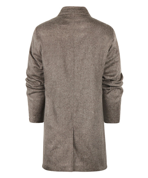 Long coat wool mix Hans | Brown