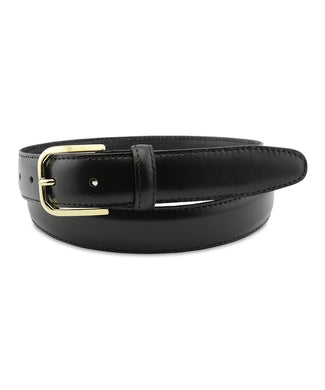 Leather Belt Gold Buckle | Black Leather Belt Gold Buckle | Black