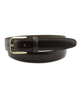 Leather Belt Gold Buckle | Brown Leather Belt Gold Buckle | Brown