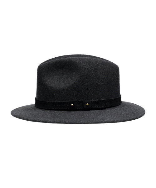 Sporty Wool Felt Hat | Anthracite Grey