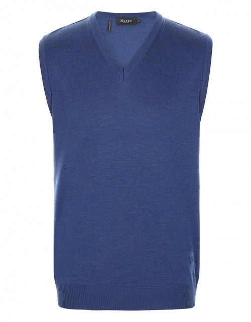 Slipover Merino wol | Blauw