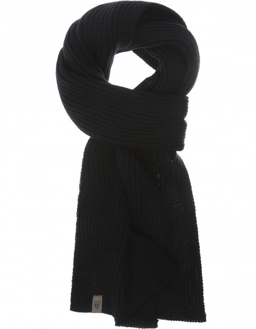 Scarf knitted wool | Black