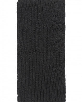 Scarf knitted wool | Charcoal