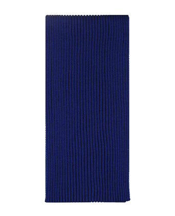 Scarf knitted wool | Blue