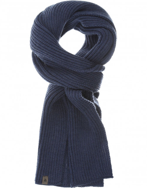 Scarf knitted wool | Denim