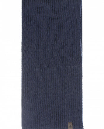 Scarf knitted wool | Denim