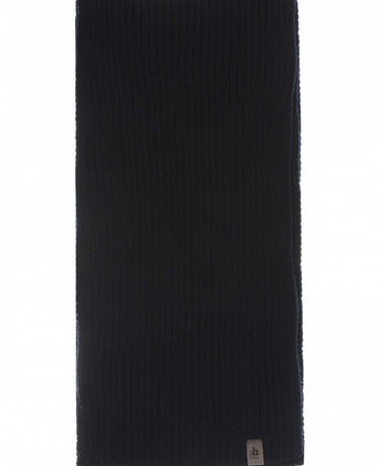 Scarf knitted wool | Navy