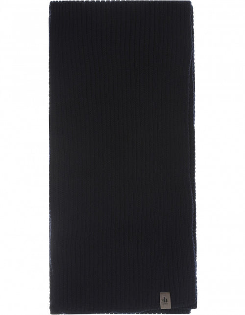 Scarf knitted wool | Navy
