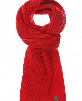 Scarf knitted wool | Red