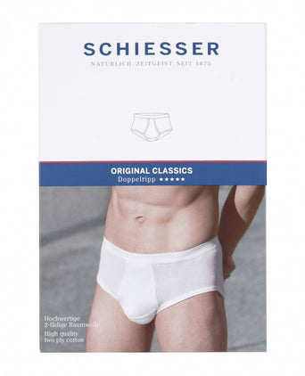Sports briefs double rib | white