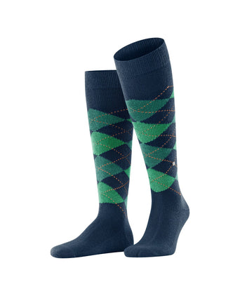 Preston heren kniekousen | Blauw