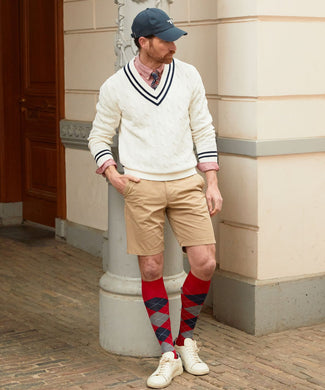 Preston Men's Knee Socks | Red Preston Men's Knee Socks | Red