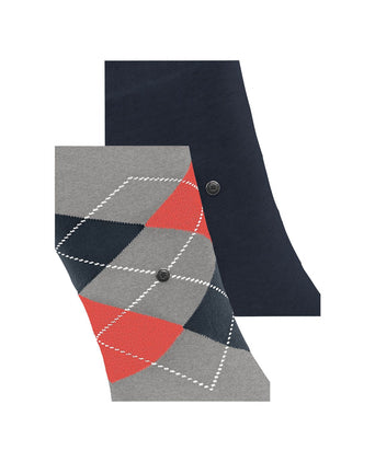 Everyday Argyle Mix 2-Pack Men's Socks | Grey