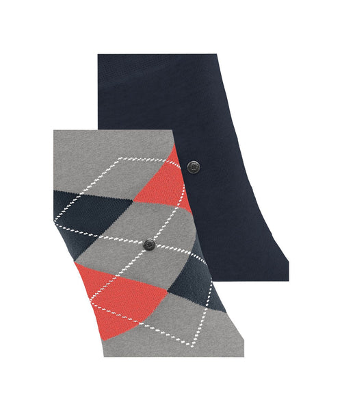 Everyday Argyle Mix 2-Pack Men's Socks | Grey