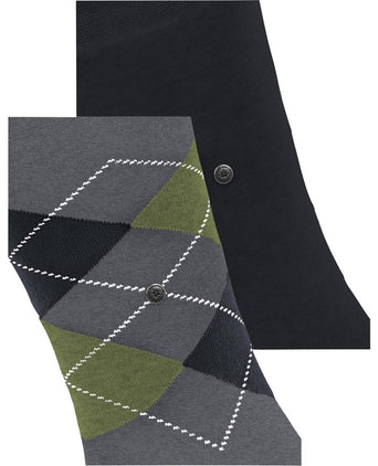 Everyday Argyle Mix 2-Pack Men's Socks | Grey