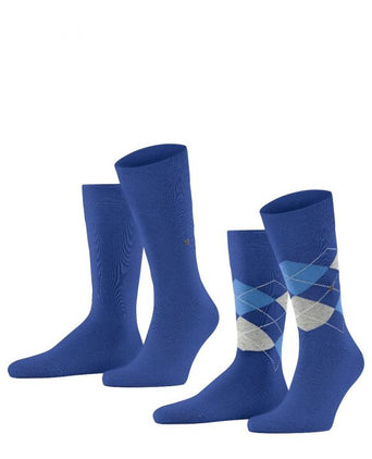 Everyday Argyle Mix 2-Pack Men's Socks | Blue
