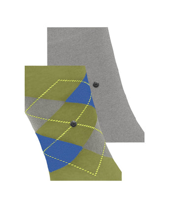 Everyday Argyle Mix 2-Pack Men's Socks | Green