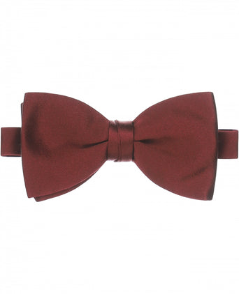 Stylish Silk Bow Tie | Bordeaux Red