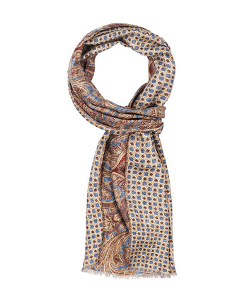 Scarf Double Silk | Blue