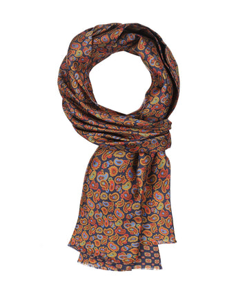 Scarf Double Silk | Blue