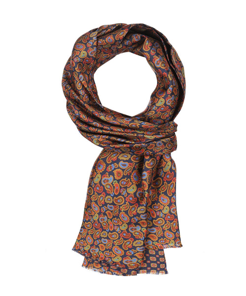 Scarf Double Silk | Blue