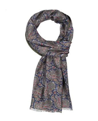 Scarf Double Silk | Blue