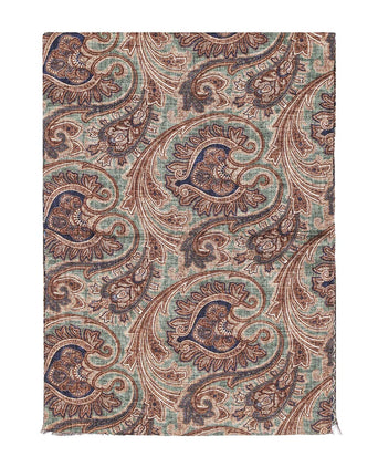 Scarf Double Silk | Brown