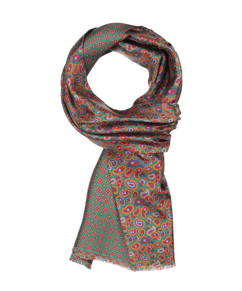 Scarf Double Silk | Green
