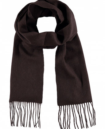 Scarf Lambswool 190x30 | Brown