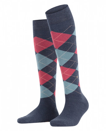 Marylebone Women's Knee Socks | Blue