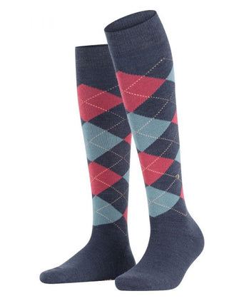 Marylebone Women's Knee Socks | Blue