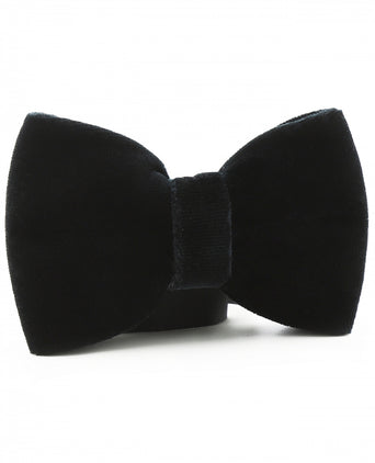 Velvet velour bowtie | Navy Blue