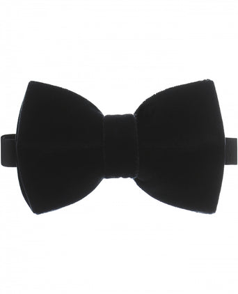 Velvet velour bowtie | Navy Blue