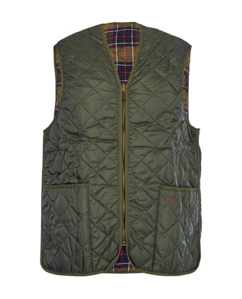 Quilted Zip-in-Liner Bodywarmer | Green