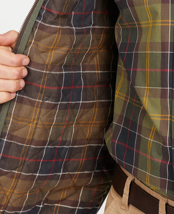 Quilted Zip-in-Liner Bodywarmer | Green