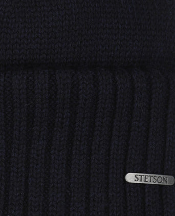 Stetson Beanie Merino | Navy Blauw