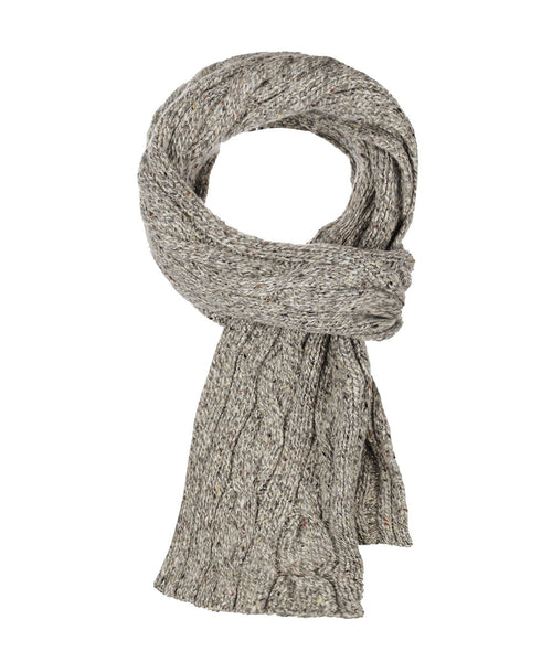 Irish Wool Scarf | Brown
