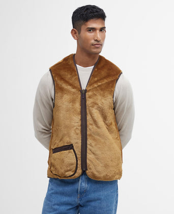 Warm Pile Liner bodywarmer | Brown