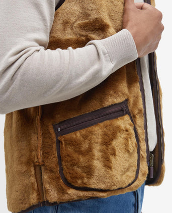 Warm Pile Liner bodywarmer | Brown