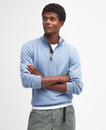 Barbour Cotton Half Zip Pullover | Blue